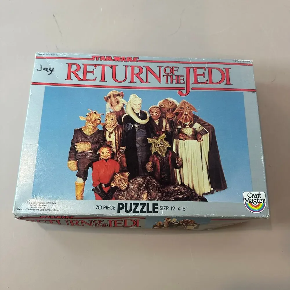 Vintage Star Wars Jigsaw Puzzle Return of Jedi 70 Piece 12x16 Craft Master 1983